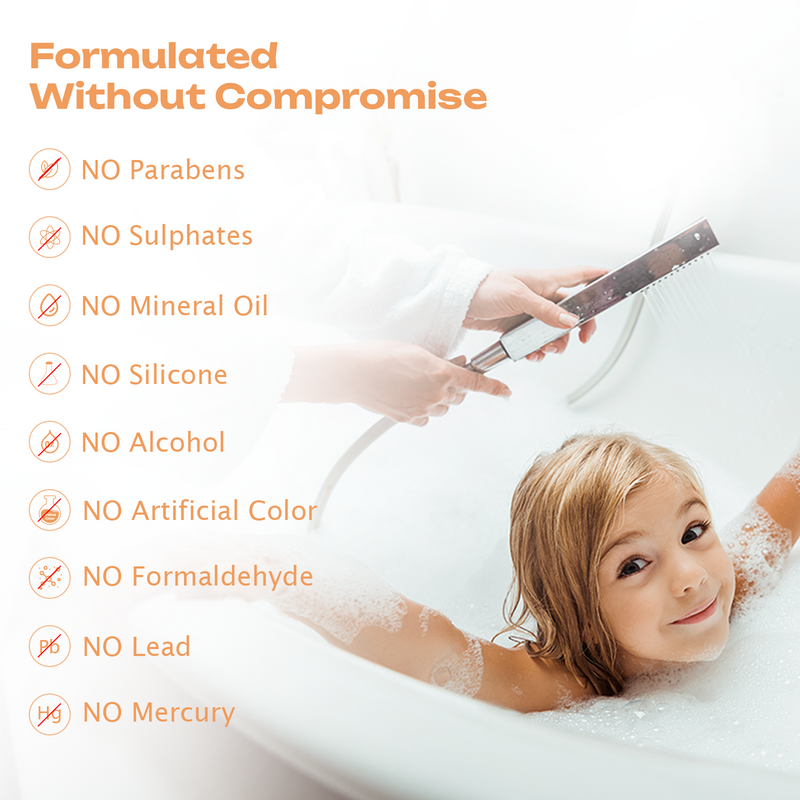 BioMimic Head to Toe Wash - Gentle Baby Body Wash for Hair and Skin 200ml