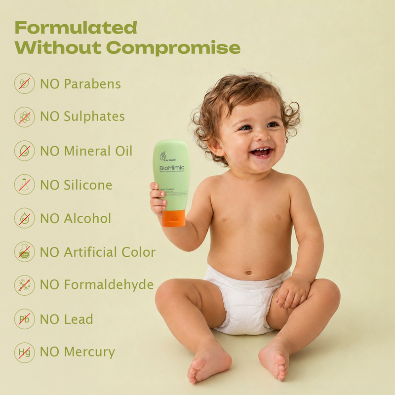 BioMimic Diaper Rash Cream - Zinc Oxide and Ceramide Formula