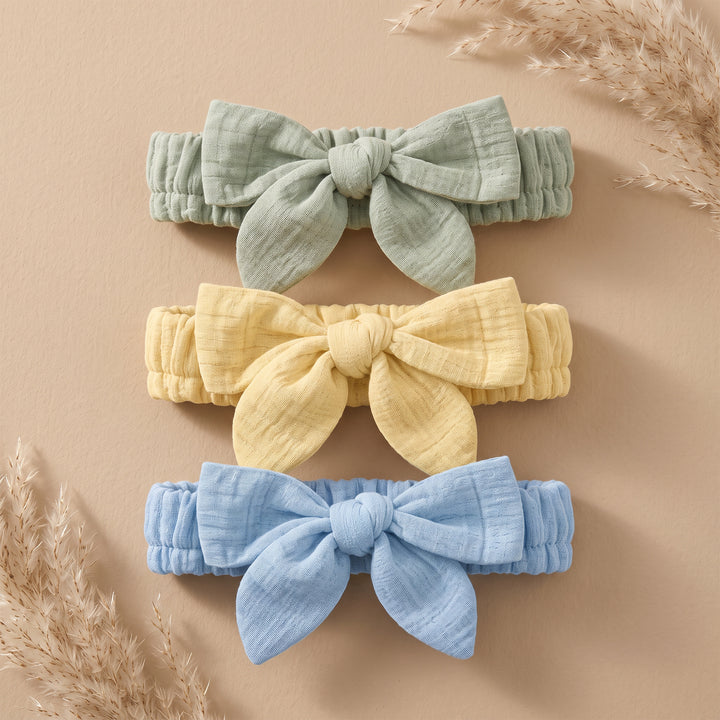 Pastelpops Multicolor Cotton Crinkle Hair Band Free Size (Design A)