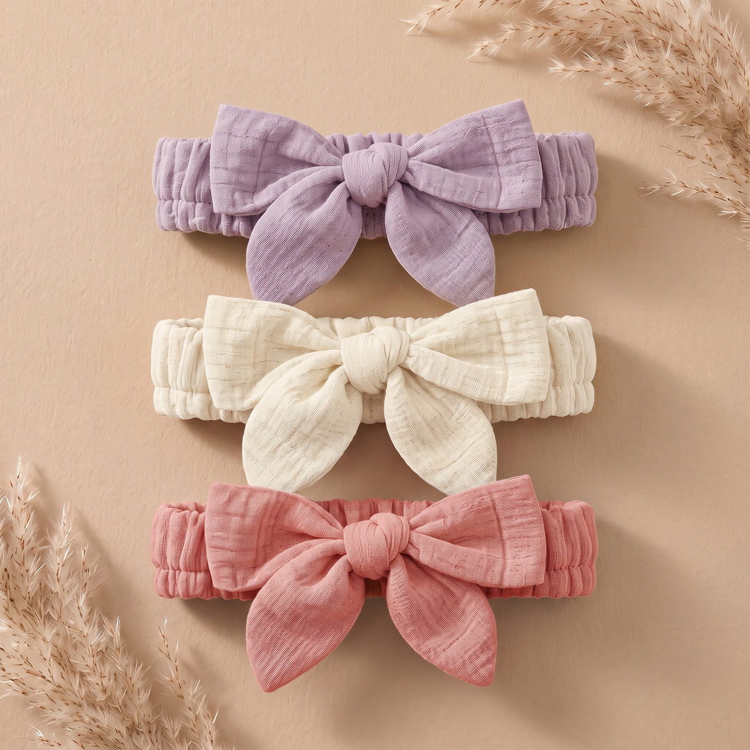 Pastelpops Multicolor Cotton Crinkle Hair Band Free Size (Design B)