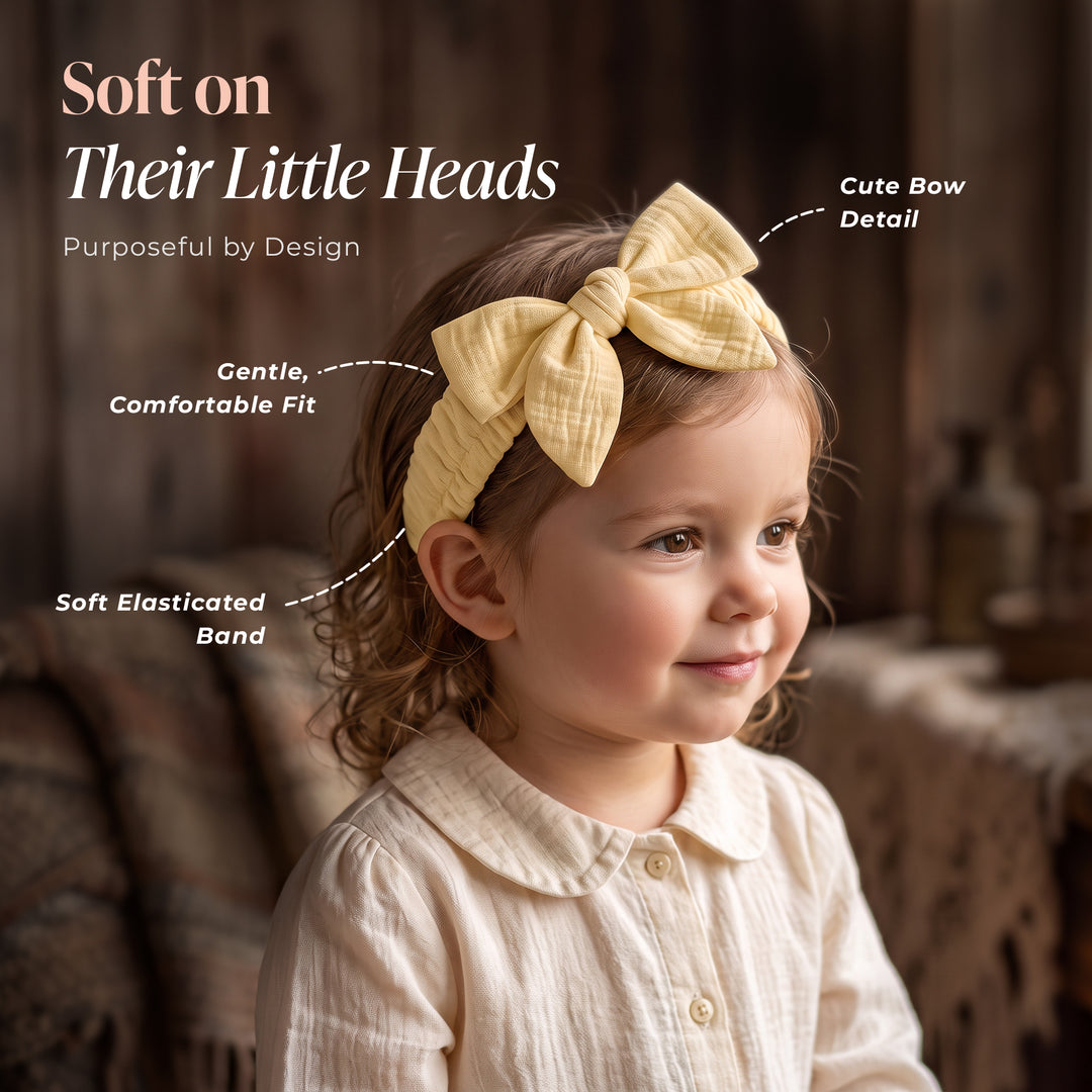 Pastelpops Multicolor Cotton Crinkle Hair Band Free Size (Design A)
