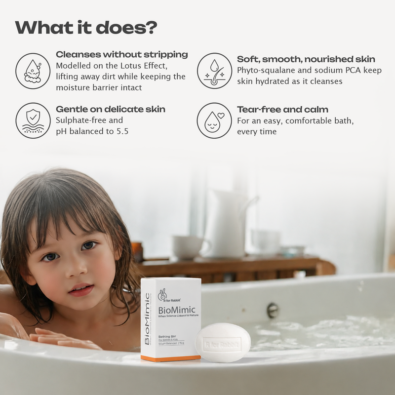 BioMimic Baby Bathing Bar - Gentle Sulphate Free Baby Soap