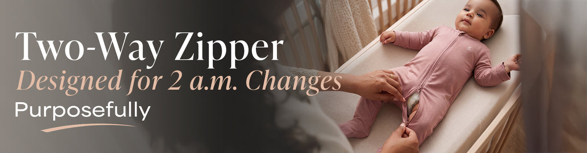 Zip-Up Baby Sleepsuits for Quick Changes
