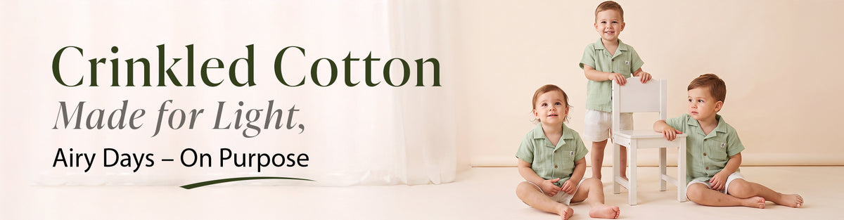 Crinkle Cotton Baby Clothes That Breathe