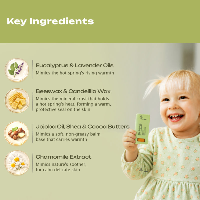 BioMimic Chest Rub for Babies - Soothing Baby Cold Rub With Eucalyptus and Lavender