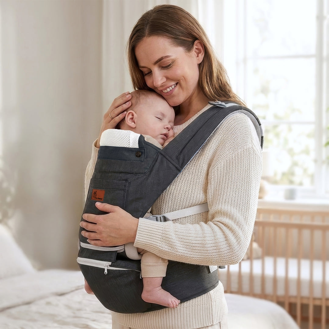 Upsy Daisy Ergo 8-in-1 Hip Seat Baby Carrier - Dark Grey