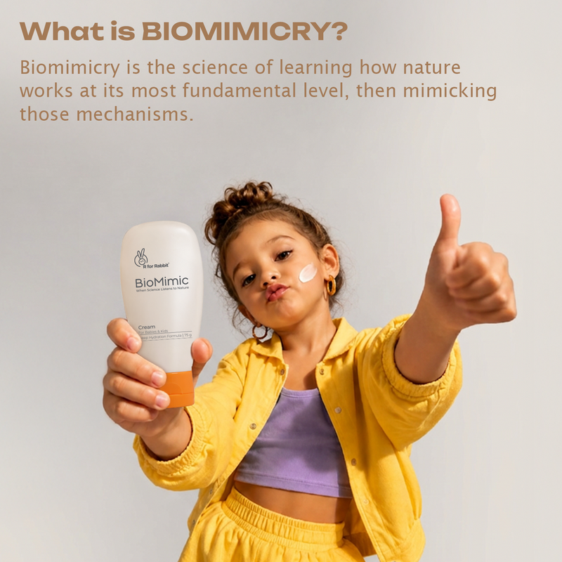 BioMimic Nourish Kit - Baby Moisturiser + Body Lotion + Face Cream for Newborns & Kids