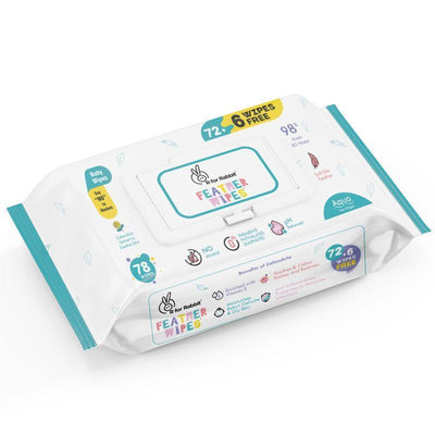 Feather Aqua Wipes - With Calendula Extract