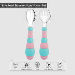 Feed Easy Box Pack Of 4 (PP Bottle, Hair N Nail Care Set, Pacifier, Stainless Steel Spoon Set)