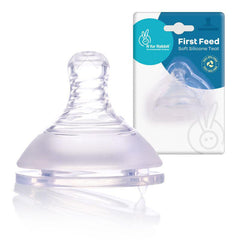 First Feed Soft Silicone Teat For Steebo Crescent And Steebo Teddy Feeding Bottles (Spare Parts)