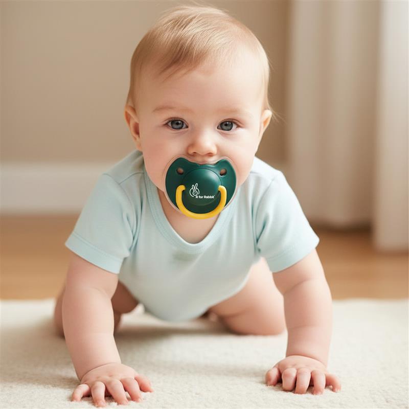 Tusky Pacifier Size L Ultra Light Soft Silicone Nipple - Green