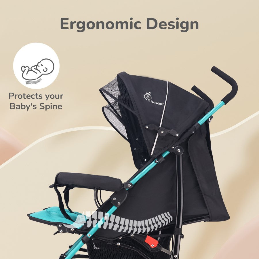 Ginny and Johnny Baby Stroller Compact Fold, Multi Recline Seat