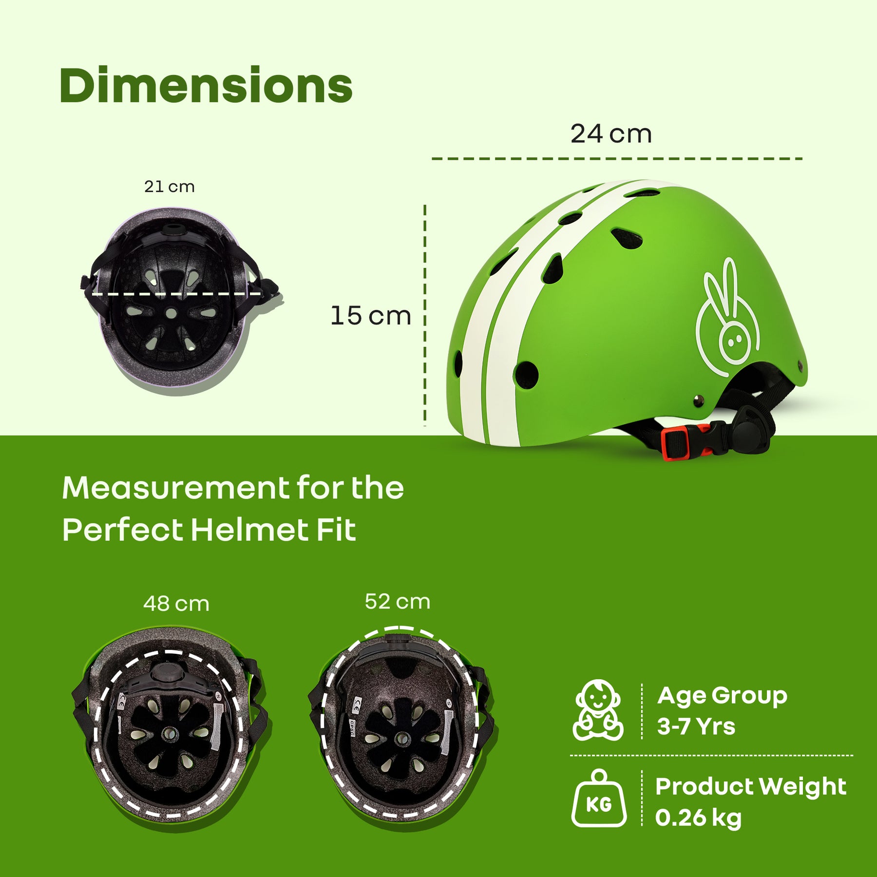 Kids Safety Helmet – R for Rabbit Certified Bike Helmet Kids Safety Helmet – R for Rabbit Certified Bike Helmet