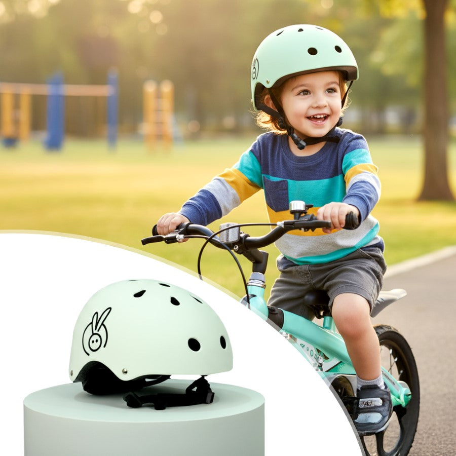 Safe Play Kids Helmet (White) EN1078 Certified Ages 5-13