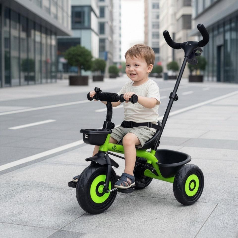 Tiny Toes T20 Ace Tricycle With Personalized Name Plate - Green
