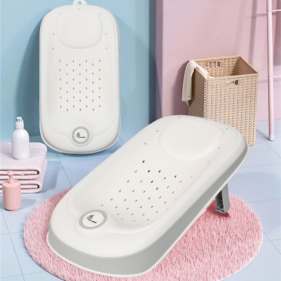 Fun Time Aqua Bath Tub For Kids With 3-Recline Positions - Grey