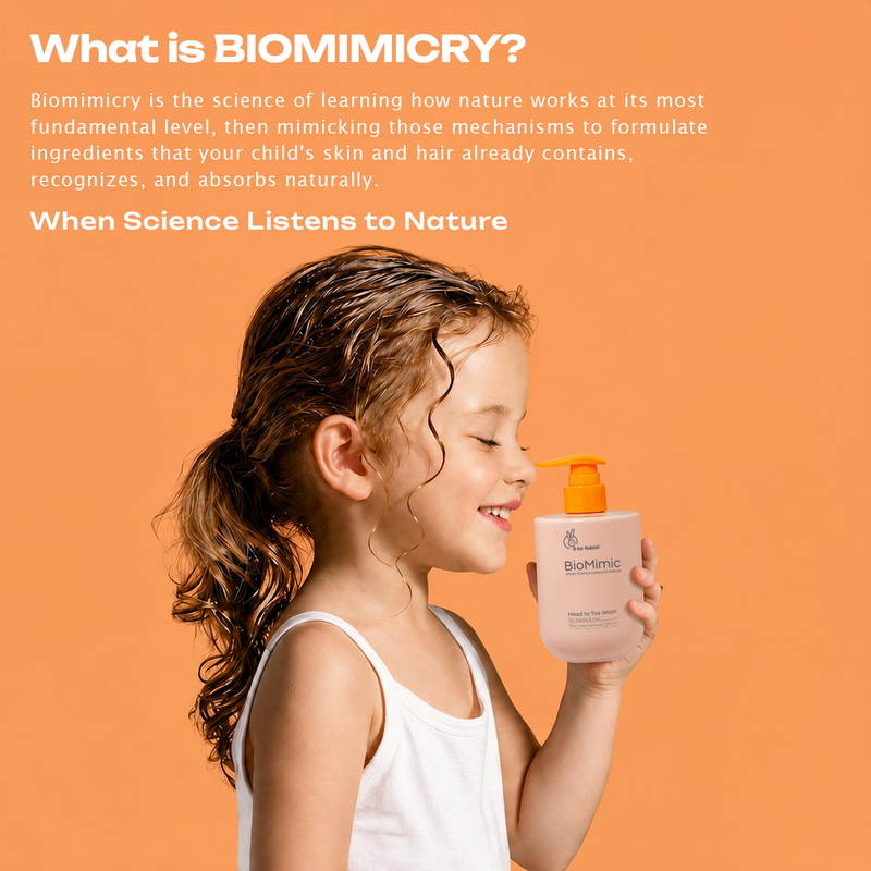 BioMimic Head to Toe Wash - Gentle Baby Body Wash for Hair and Skin 200ml