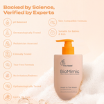 BioMimic Head to Toe Wash - Gentle Baby Body Wash for Hair and Skin 200ml