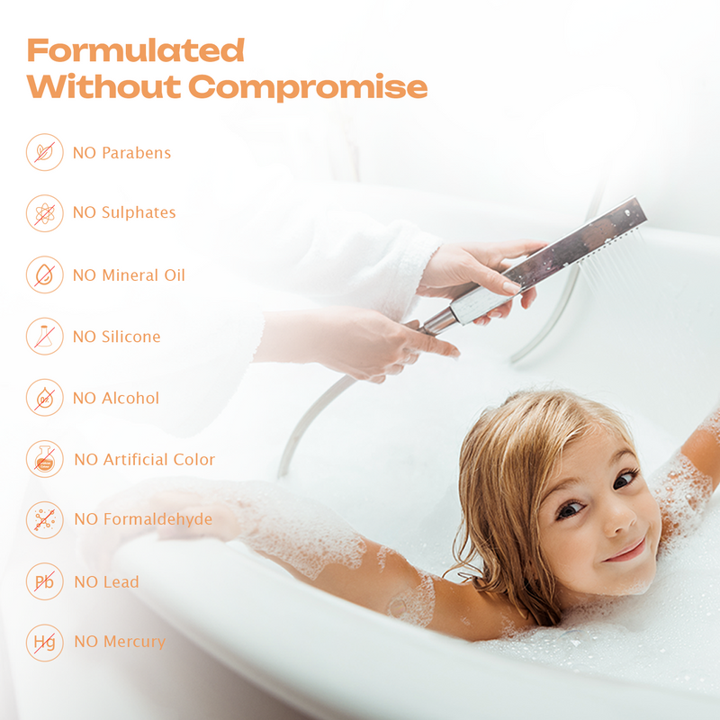 BioMimic Head to Toe Wash - Gentle Baby Body Wash for Hair and Skin 200ml