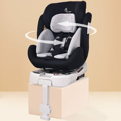 Jack N Jill ISOFIX Plus Car Seat for kids 0-12 Years Safety Certified, 360° Rotatable Seat, 5-Point Safety Harness, Adjustable Head Rest