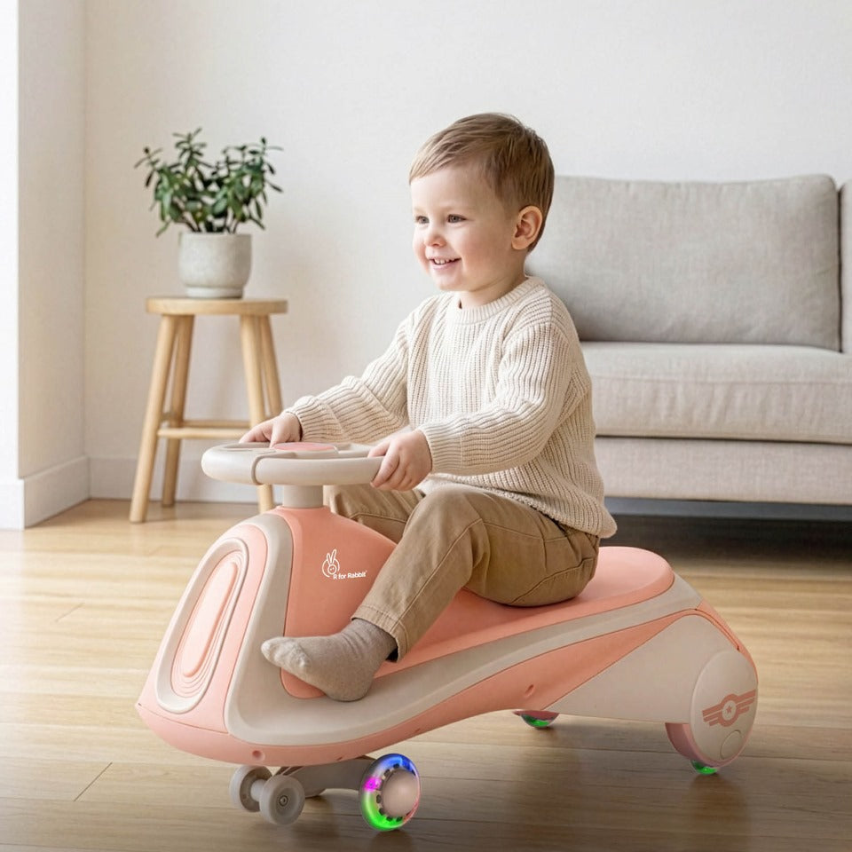 Iya Iya Sportz swing car for kids - Peach Grey