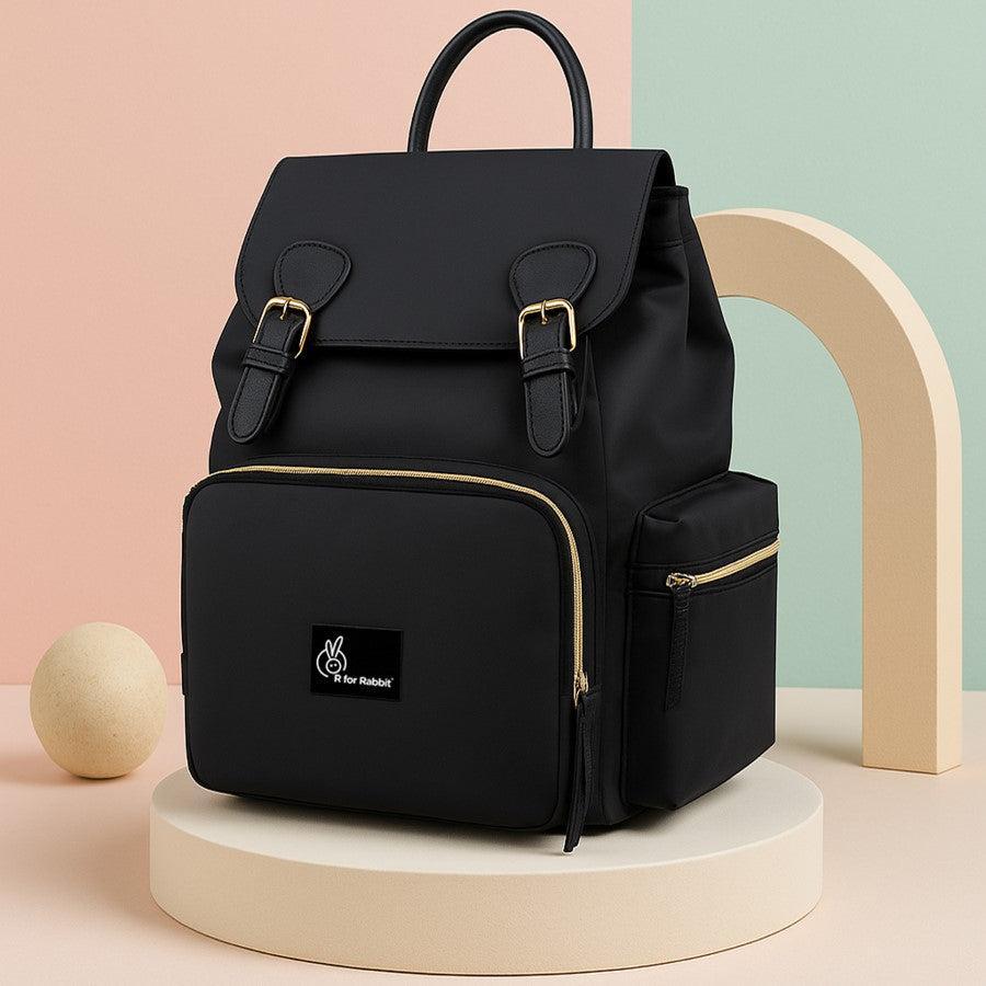 Caramello Bliss Diaper Bag - Jade Black