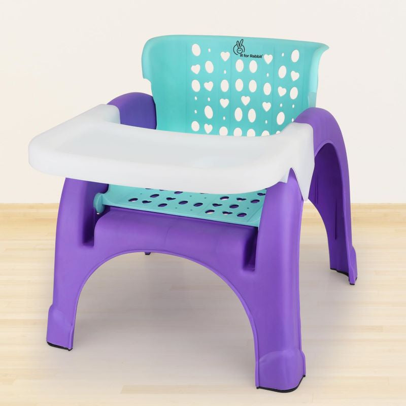 Jelly Bean in Multi-Functional Kids Chair Green Purple