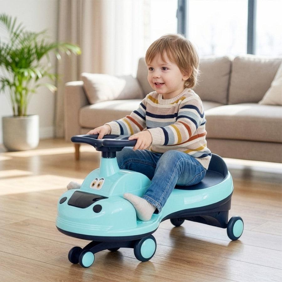 Iya Iya Zippy Swing Car For Kids - Lake Blue