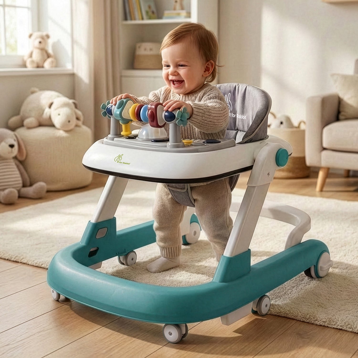 Little Feet Walker - Detachable Toy Bar With Music & Light - Green