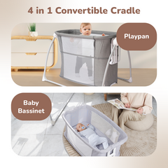 Lullabies Smart Electric Cradle For Babies 4 in 1 Multipurpose Cradle