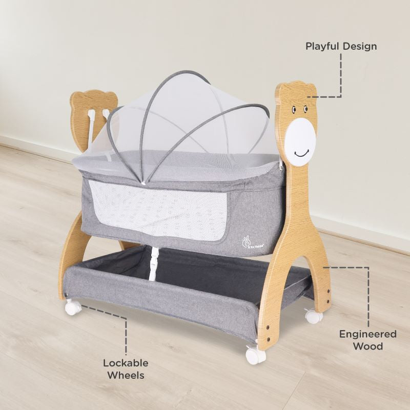 Lullabies Woodsy Manual: Playful Wooden Baby Cradle