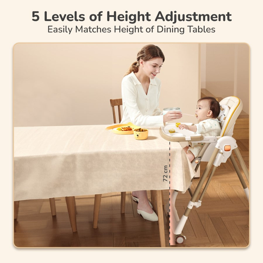 Marshmallow Smart Baby High Chair 3 in 1 Multipurpose High Chair with Swing