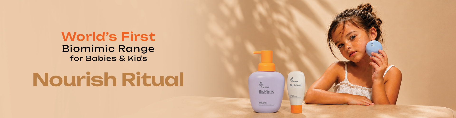BioMimic Nourish: Baby Moisturiser, Body Lotion and Face Cream for Newborns and Kids