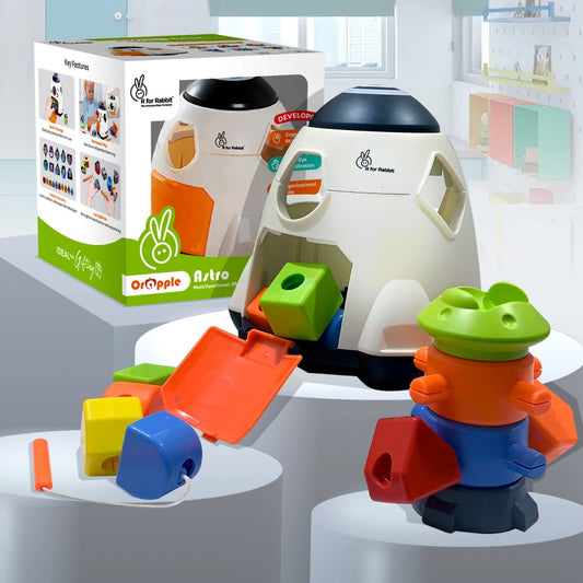 Orapple Astro Multi-Functional Shape Sorter Toy for Kids