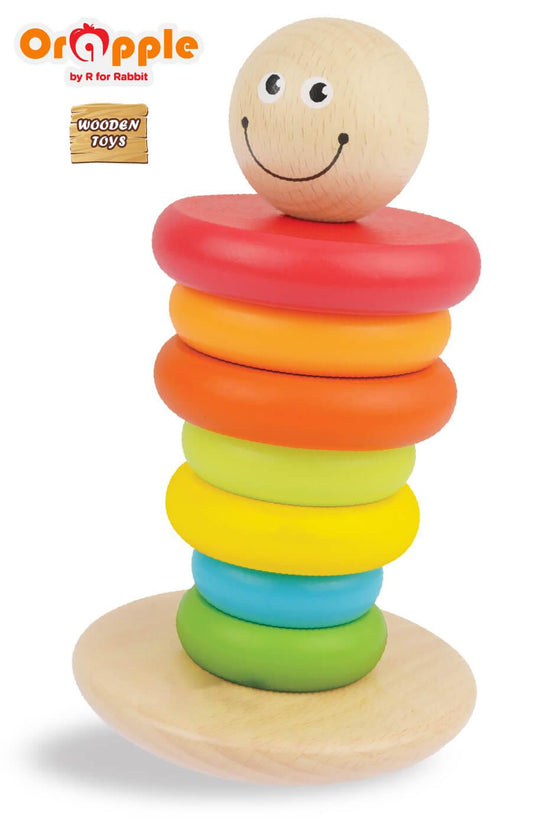 Orapple Rainbow Rocking Stacker Toy