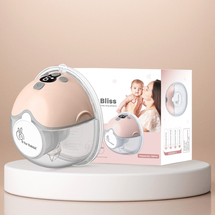 Baby product with packaging on a beige background