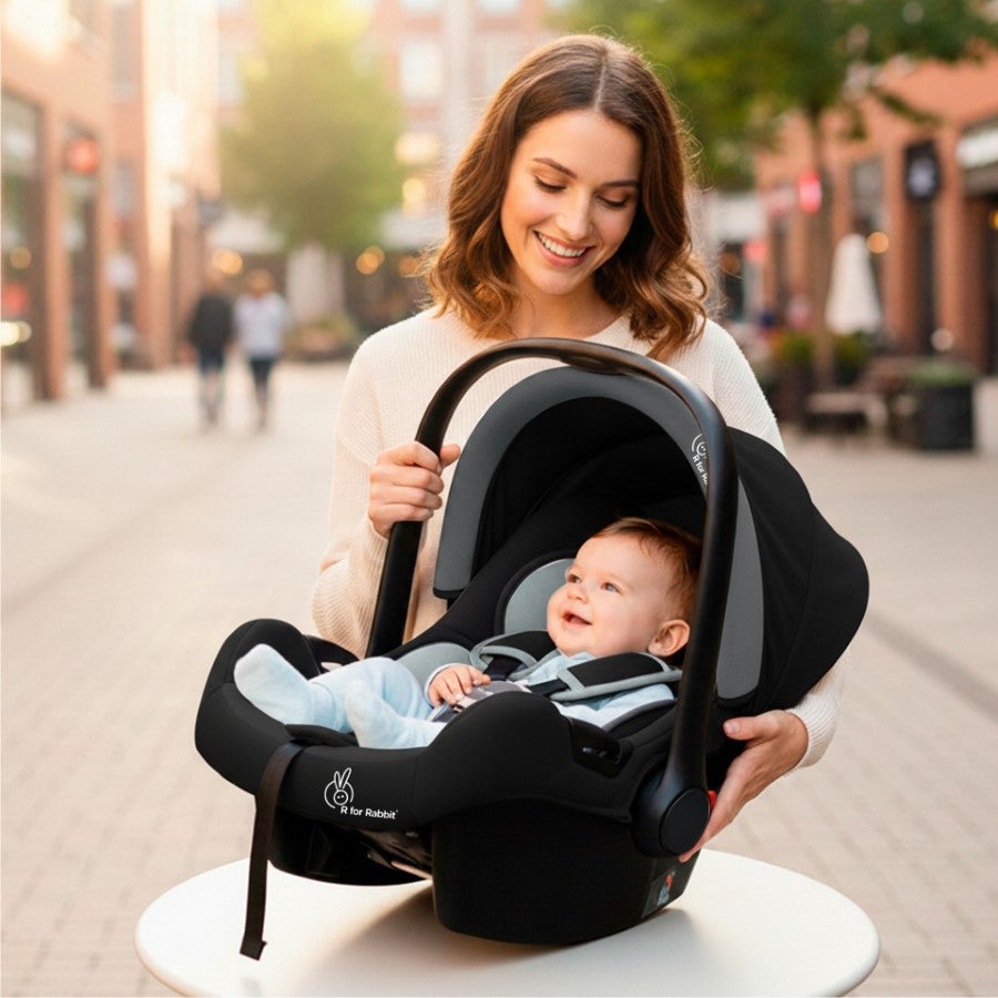 Picaboo Sportz – 3-In-1 Convertible Carry Cot, Rocker & Feeding Chair - Grey Black