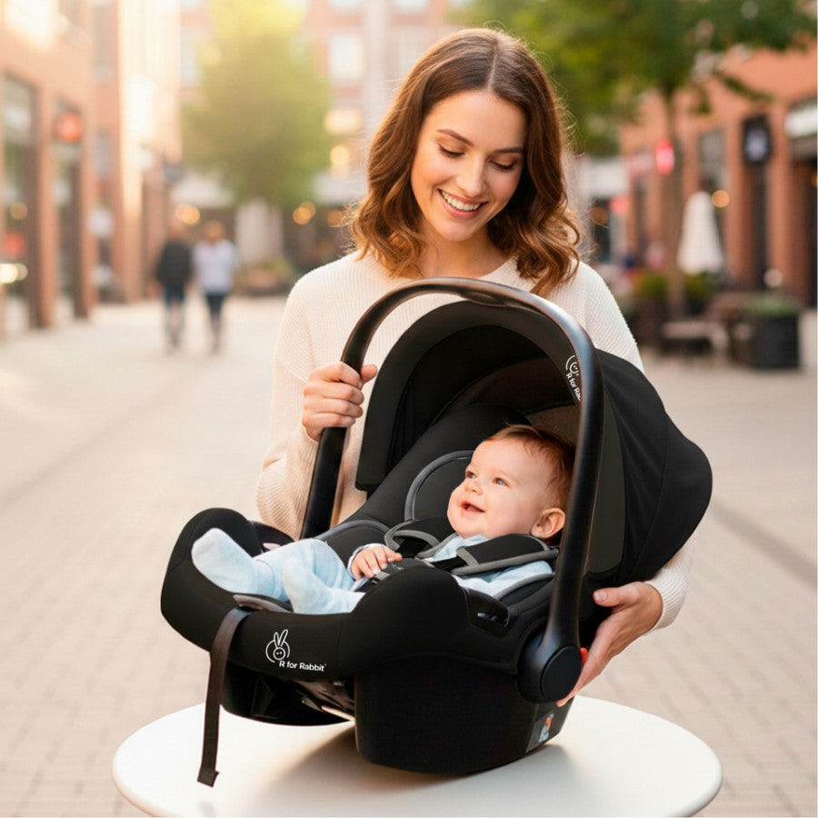 Picaboo Sportz – 3-In-1 Convertible Carry Cot, Rocker & Feeding Chair - Pure Black