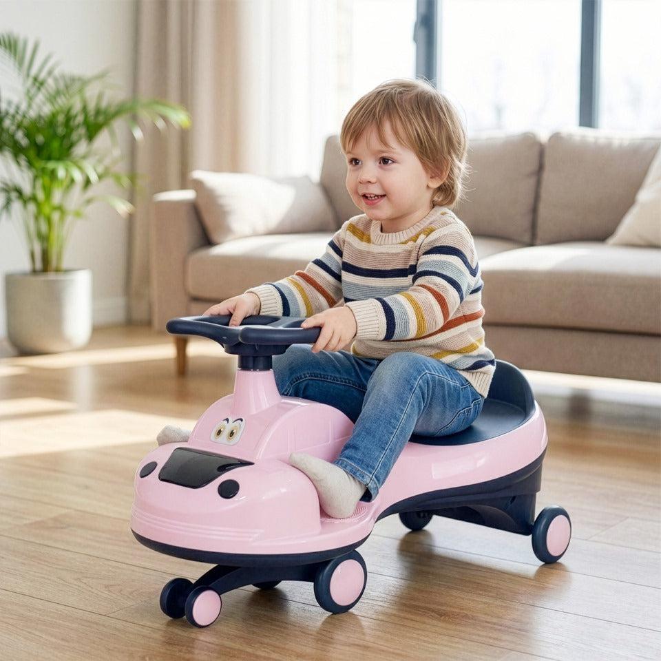 Iya Iya Zippy Swing Car For Kids - Pink