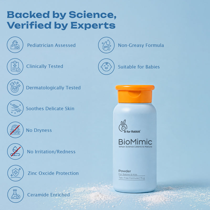 BioMimic Baby Powder - Talc Free With Arrowroot, Tapioca and Ceramide