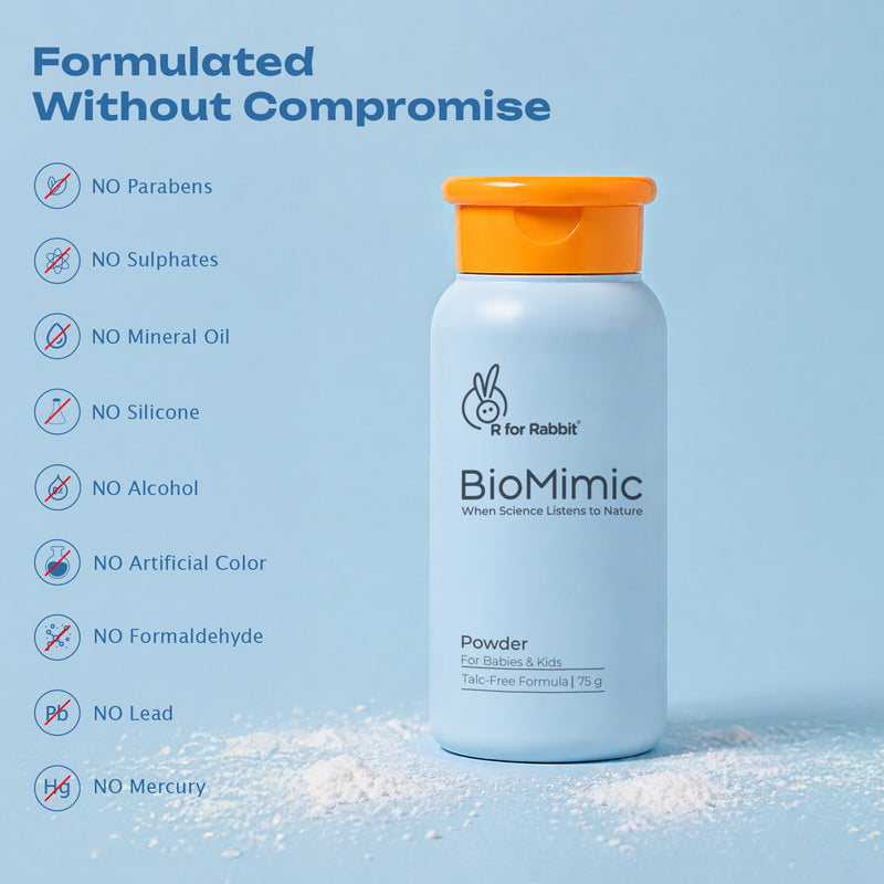 BioMimic Baby Powder - Talc Free With Arrowroot, Tapioca and Ceramide