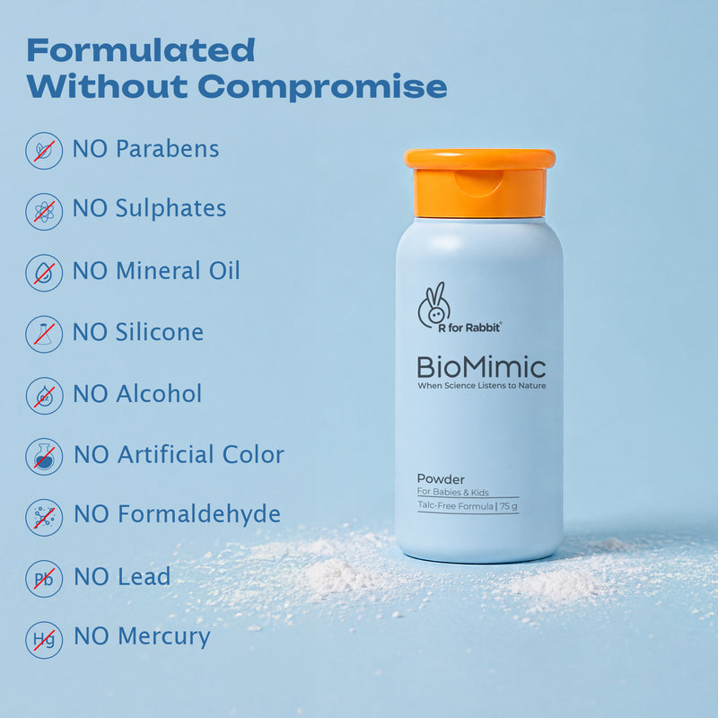 BioMimic Baby Powder - Talc Free With Arrowroot, Tapioca and Ceramide