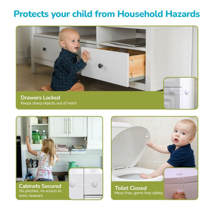 Protector Plus Cabinet Locker Child Safety Cabinet Lock (Pack of 2)