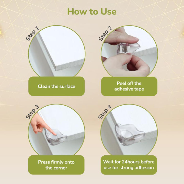 Protector Plus Corner Cushion Guard BPA-Free Baby Safety Corners