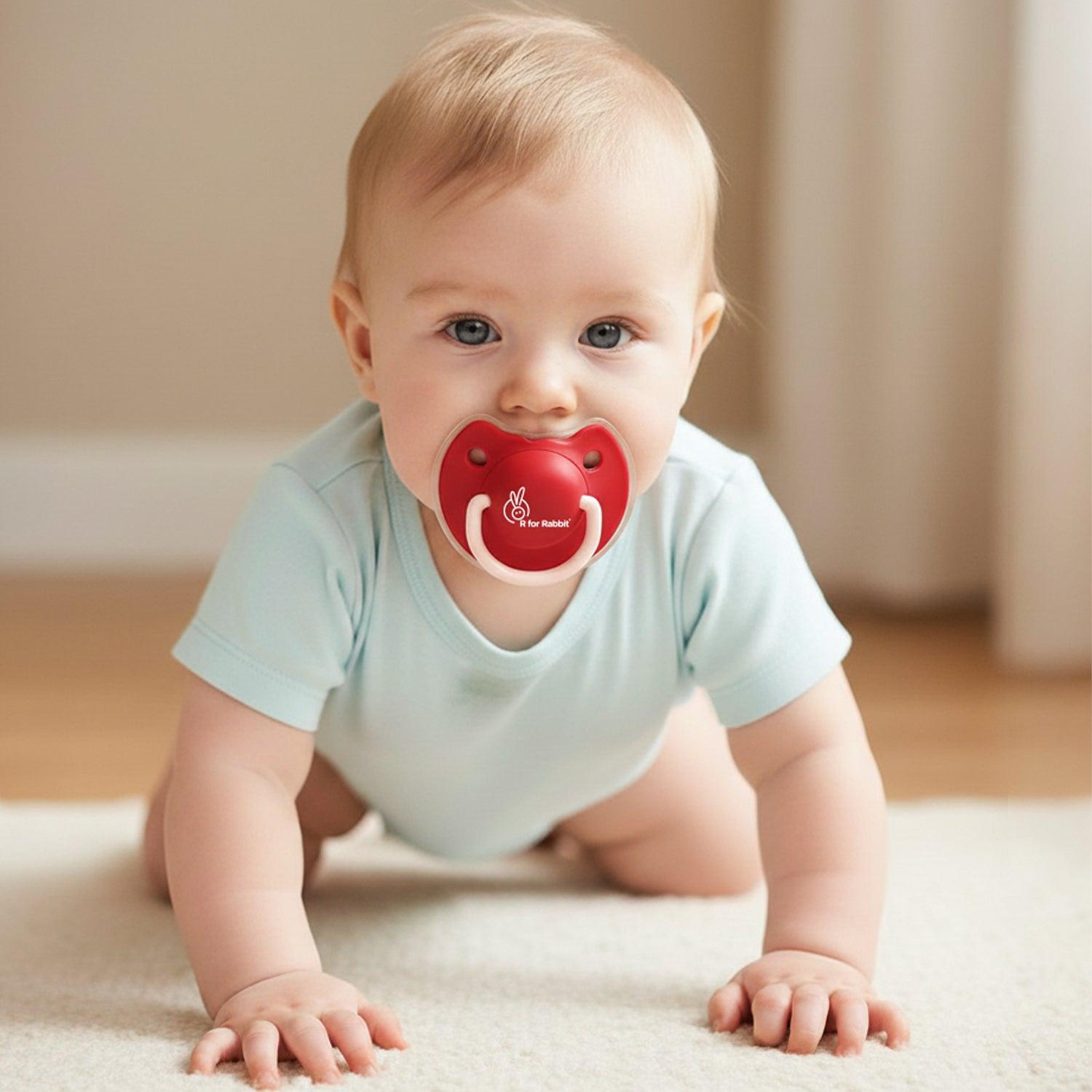 Tusky Pacifier Size L Ultra Light Soft Silicone Nipple - Red