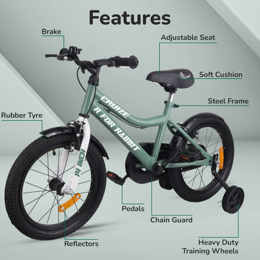 Cruize 14-Inch Kids Bicycle – 90% Assembled Plug Play Design