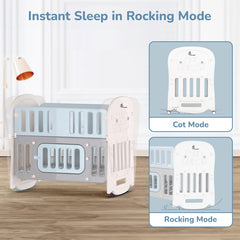 Dream N Play Plus Baby Cot 3-in-1 Multipurpose and Plug N Play Installation