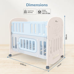 Dream N Play Plus Baby Cot 3-in-1 Multipurpose and Plug N Play Installation