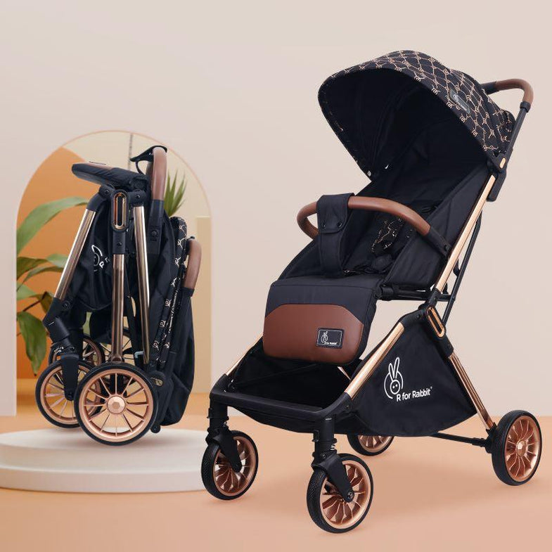 R for Rabbit Street Smart Stroller Gold Black Baby Gear main image 0