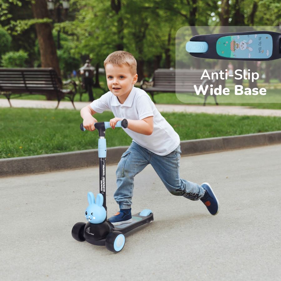 Road Runner Bunny Scooter For Kids With PU LED Wheels - R for Rabbit